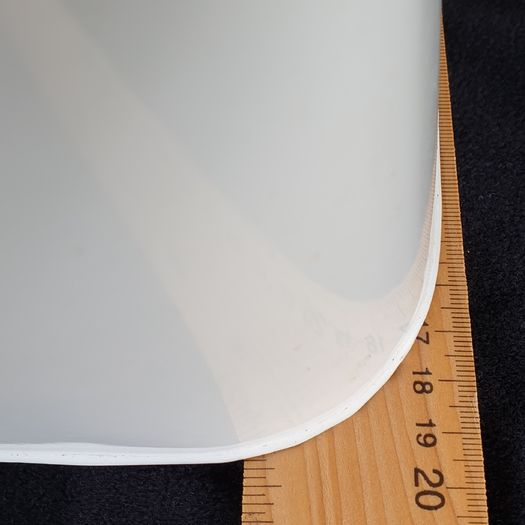 Enamel bread bin white vintage farmhouse