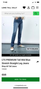 TALL 14/16 ladies jeans 36" leg BNWT