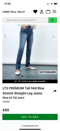 TALL 14/16 ladies jeans 36" leg BNWT