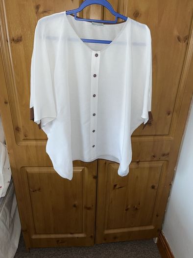 Naya linen mix batwing blouse