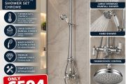 Cashel Thermostatic Shower valve set chrome