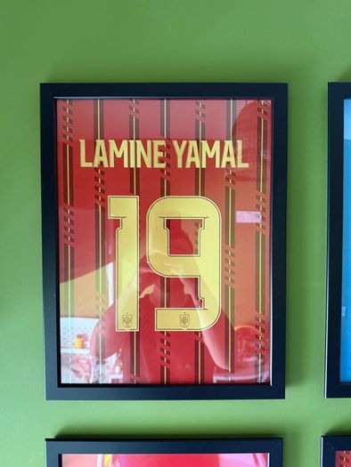 Kids football jersey picture frames