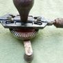Vintage Stanley Red Rusty Hand Drill Image 6