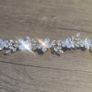 Crystal Hair Vine, Gold Floral Headpiece Image 2