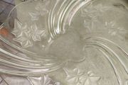 Mikasa Crystal swirl bowl / Christmas plate / decorative plate