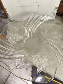 Mikasa Crystal swirl bowl / Christmas plate / decorative plate