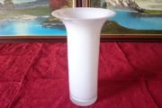Large 10.5 Inches Tall Milky White Glass Vase