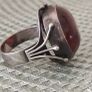 Rare Vintage Polish Rytosztuka Silver & Baltic Amber Ring Image 4