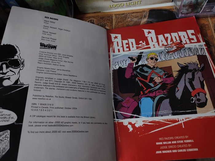 Judge Dredd ! Red Razors ! by Mark Millar ! Graphic Novel ! 2004 ! by 2000 AD Graphic Novels !