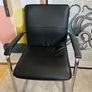 TC Office "Pavia" Cantilever Executive Chair Black Leather & Chrome Image 2