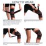 Adjustable Knee Compression Sleeve Support Brace Size M Image 3