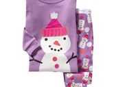 Happy Snowman Long Sleeved Pajamas