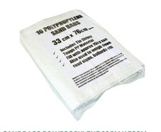 Sandbags Polypropylene 33 cm x 76 cm (13'x30')