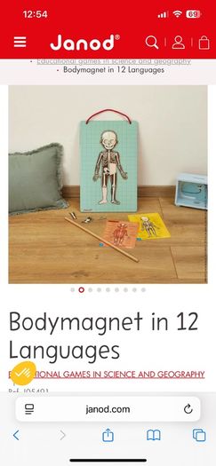 Puzzle Janod Bodymagnet new in box