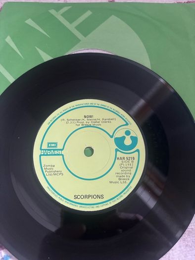 Scorpions vinyl single Irish pressing