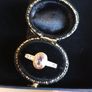 10 ct gold ring  with  Natural Amethyst stone and Diamonds Image 6