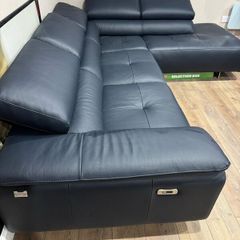 Corner Italian recliner leather couch