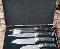 Kyoto Damascus 5pcs Knife Set Precision Damask Steel Blades