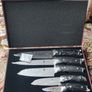 Kyoto Damascus 5pcs Knife Set Precision Damask Steel Blades Image 5