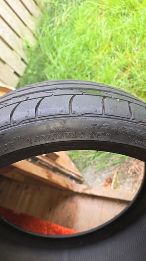 Two 20 inch tyres bridgestone and continental