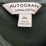 XXL Mens Dark Green Cotton Top by Autograph, Marks&Spencer Image 2