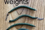 Salmon and trout anti snag wriggle weights 4 x 6 grams