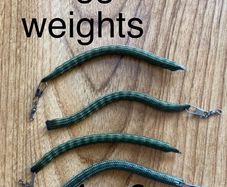 Salmon and trout anti snag wriggle weights 4 x 6 grams