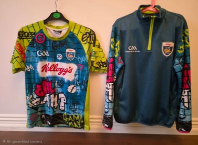 Official Kelloggs GAA Cul Camps Bundle Half Zip Top and Jersey Size 4A - Type B