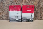 Canon Pixma 5 printer ink PGI-5BK black x 3 cartridges