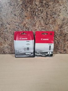 Canon Pixma 5 printer ink PGI-5BK black x 3 cartridges