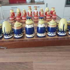 Russian Wooden Chess Set