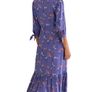 Brand new M+S Ghost Floral Tie Sleeve Midi Wrap Dress Image 3