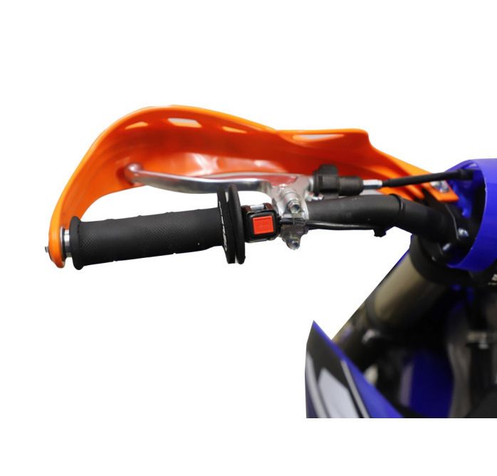Pair of Acerbis Rally Profile Handguards For Motorbike Orange Color