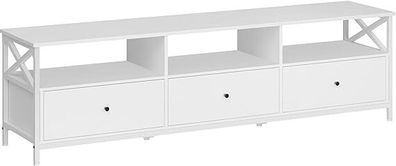TV stand Cabinet with drawers White