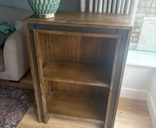 Lex low brown bookcase