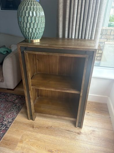 Lex low brown bookcase