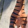 Mid Century Leather 11 Inch Zebra and Foal (Handpainted ) Image 7