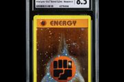 Fighting Energy CGC 8.5 NM-Mint+ Graded Energize Your Game Cycle Holo Rare Graded Pokemon Card League Promo Season 2 2002 Vintage