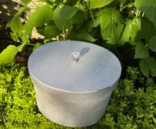 Decorative box silver crushed diamond & crystal