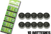 AG7 LR927 Button Battery 10 Pack Watch Calculator Toy Batteries