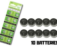 AG7 LR927 Button Battery 10 Pack Watch Calculator Toy Batteries