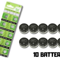 AG7 LR927 Button Battery 10 Pack Watch Calculator Toy Batteries