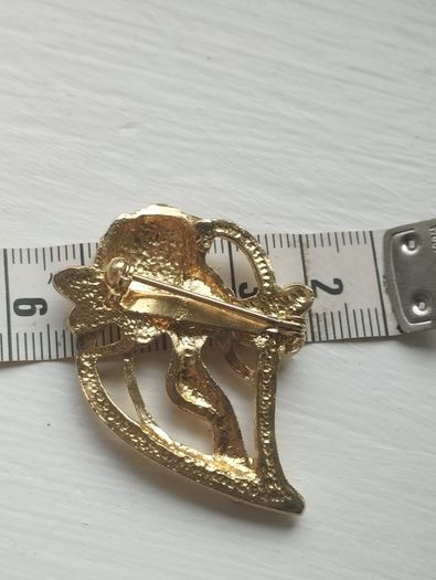 "Forest Fairy" vintage Art Nouveau-style brooch.