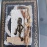 Framed Picture Of Three Small African Art Crafts Image 9