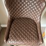 Brown Leather Bar x5 chairs 27 inch Seat Height Image 2