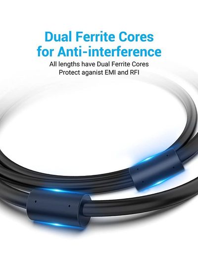Vention 5M Premium VGA/WQXGA (2K/QHD/Full HD) [2560x1600@60Hz] Male/Male Gold-Plated Cable (Brand New/Warranty)