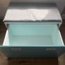 IKEA blue bench with storage Image 2