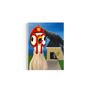 Crazy Firefighter Chicken Original Acrylic Painting Image 3