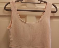 Cream crop top size 10