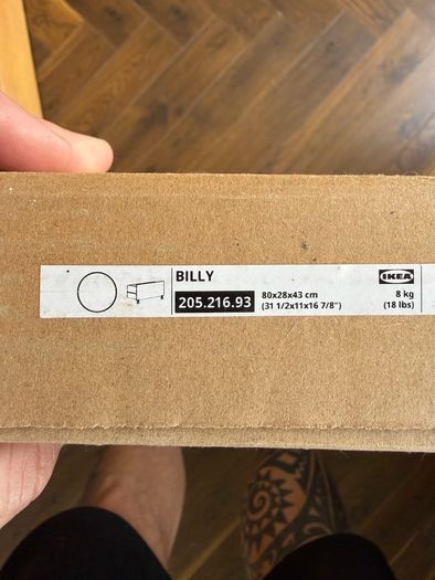 IKEA Billy bookcase + drawer with castors